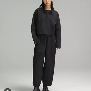 Lululemon Relaxed Fit Mixed Fabric Tapered High Rise Pants